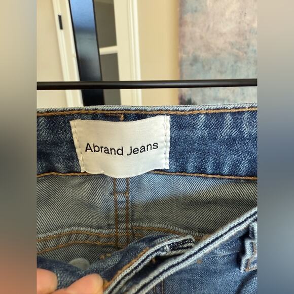 Abrand Jeans 94 High Slim Dalia Straight Leg Mid Vintage Indigo Womens 26 New - Picture 7 of 8